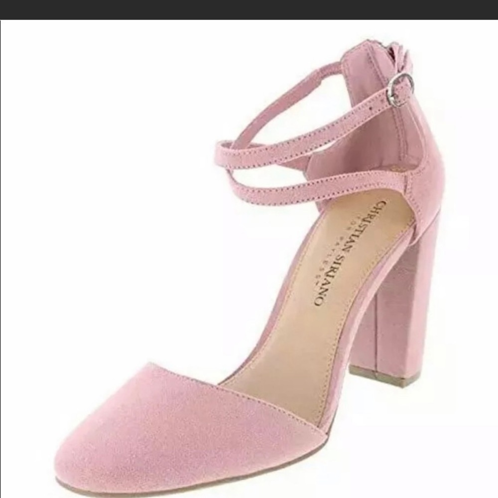 Christian Siriano kam cross strap pumps(pink)